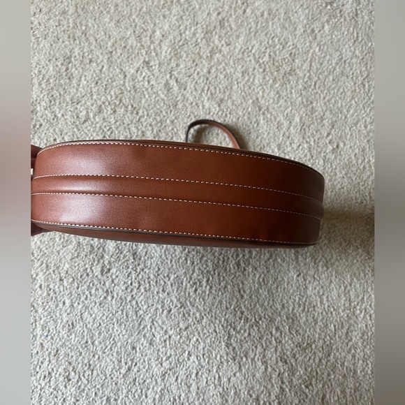 MANGO Brown Leather Shoulder Bag - Picture 4 of 5